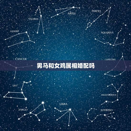 男马和女鸡属相婚配吗，男属马女属鸡能结婚嘛？