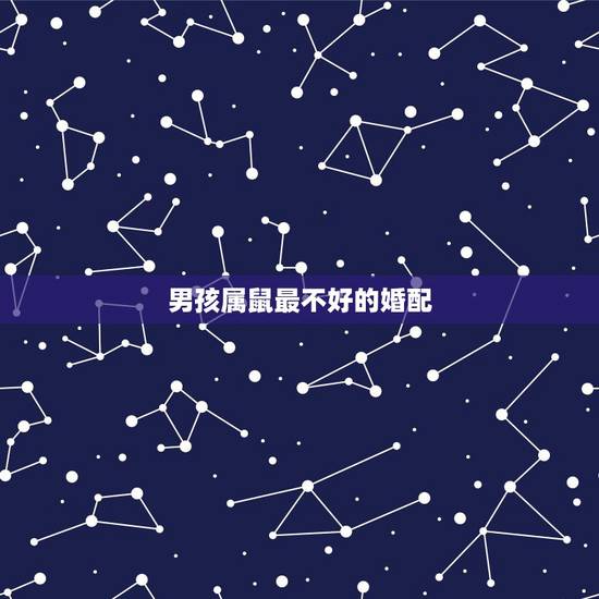 男孩属鼠最不好的婚配，属鼠的不宜和哪些属相在一起