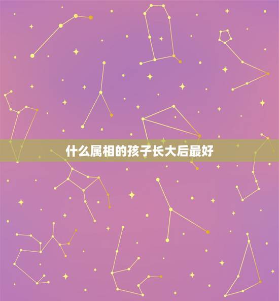 什么属相的孩子长大后最好，生肖属鼠的和什么样的属相的孩子最好