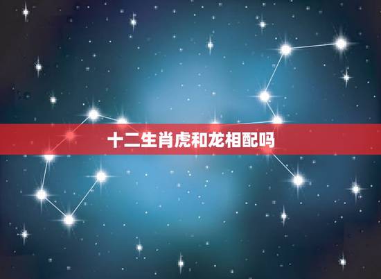 十二生肖虎和龙相配吗，生肖虎和龙配吗？