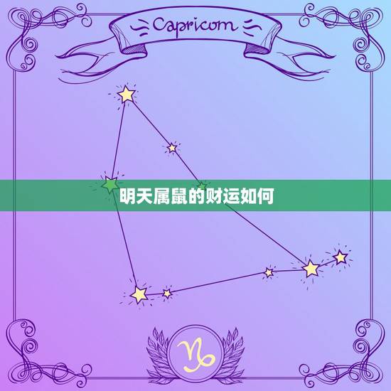 明天属鼠的财运如何，请问属鼠的今年财运怎样！