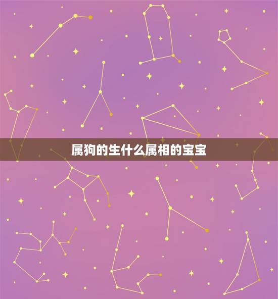 属狗的生什么属相的宝宝，女的属狗的和什么属相最合适