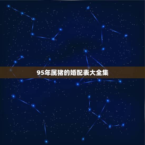 95年属猪的婚配表大全集,95年属猪的婚配和什么属相最好 95年属猪的婚配表大全集,95年属猪的婚配和什么属相最好