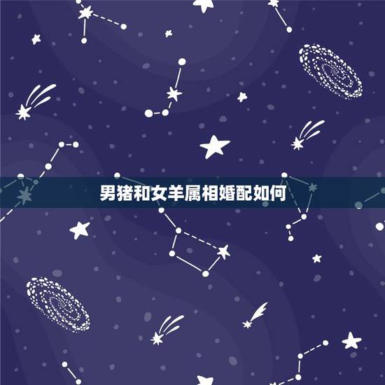 男猪和女羊属相婚配如何，属羊和属猪相配吗