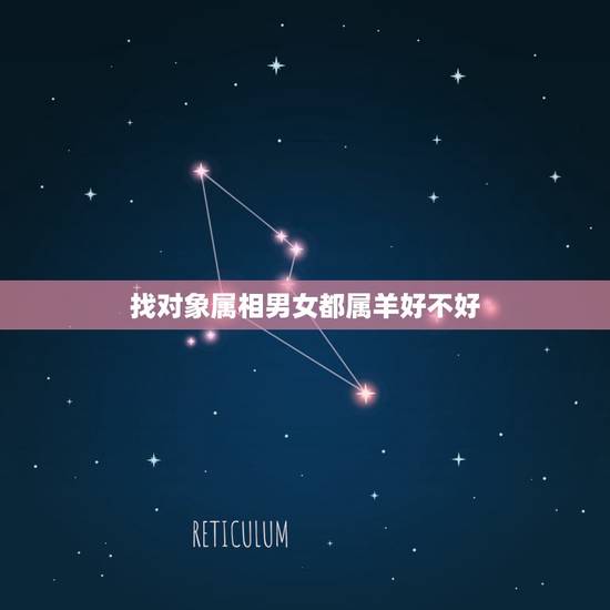 找对象属相男女都属羊好不好，某个人四个属相都属羊的好吗