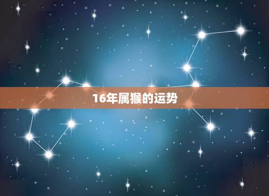 16年属猴的运势,属猴2016年运势运程? 16年属猴的运势,属猴2016年运势运程?