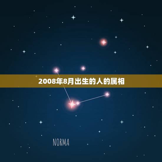2008年8月出生的人的属相，2008年1月8日出生的属相是什么？星座