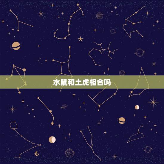 水鼠和土虎相合吗，水鼠土虎什么意思