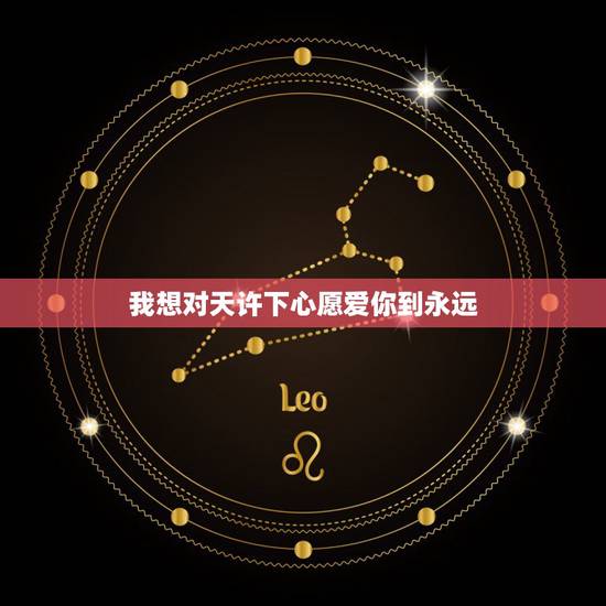 我想对天许下心愿爱你到永远，有个歌词是“缘分天空，美丽的梦”麻烦说一下