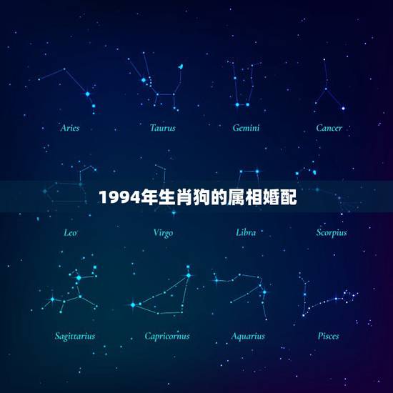 1994年生肖狗的属相婚配，男属狗1994年的配对属相