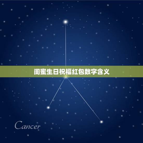 闺蜜生日祝福红包数字含义，生日礼物红包祝福