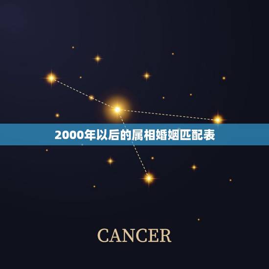 2000年以后的属相婚姻匹配表，生肖配对查询表 属相？