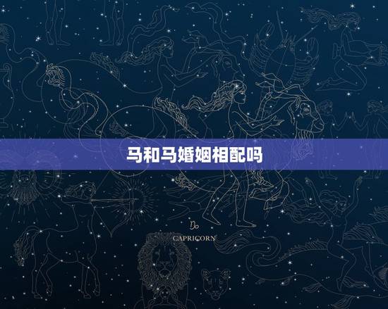 马和马婚姻相配吗,马和龙相配吗 马和马婚姻相配吗,马和龙相配吗