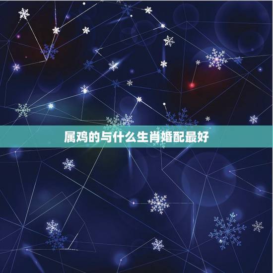 属鸡的与什么生肖婚配最好，属鸡的男性和什么属相的女性最配