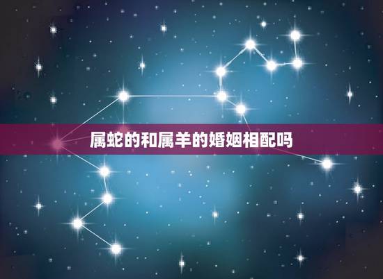 属蛇的和属羊的婚姻相配吗,属羊和属蛇的合不合适做夫妻 属蛇的和属羊的婚姻相配吗,属羊和属蛇的合不合适做夫妻