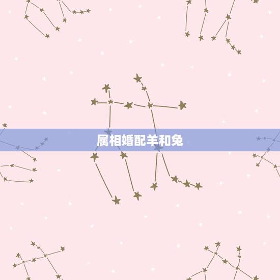 属相婚配羊和兔，属兔男和属羊女会天生相互吸引有好感么？你们相信属相婚配