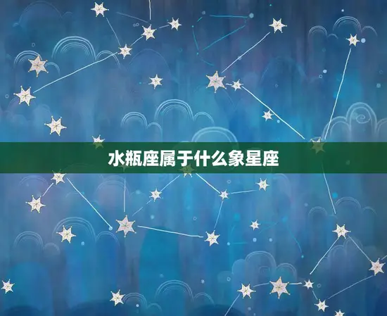 水瓶座属于什么象星座 水瓶座属于什么象星座