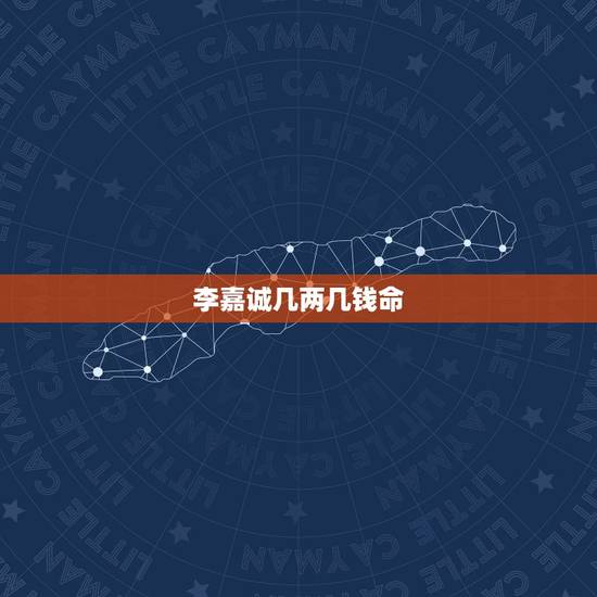 李嘉诚几两几钱命，李嘉诚有多少钱