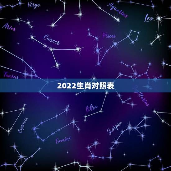 2022生肖对照表,2022年各生肖运势及运程 2022生肖对照表,2022年各生肖运势及运程