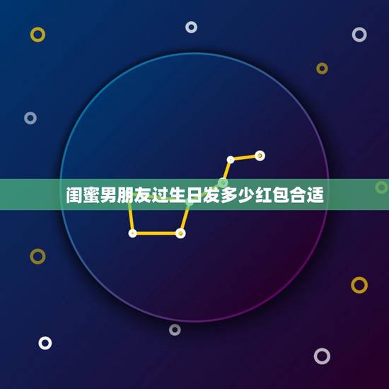 闺蜜男朋友过生日发多少红包合适，男闺蜜过生日一般发多大的红包