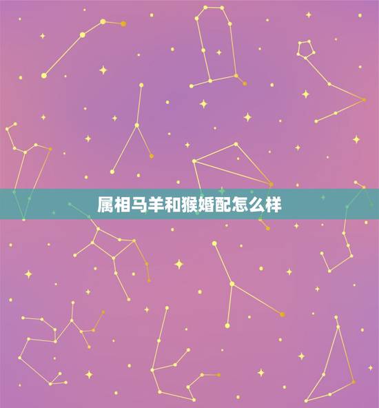 属相马羊和猴婚配怎么样，属猴的和属羊的好吗