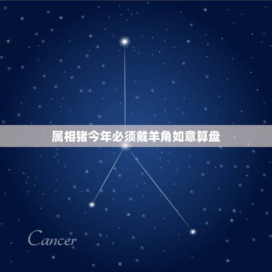 属相猪今年必须戴羊角如意算盘，属猪人今年的幸运色是什么颜色和幸运数字