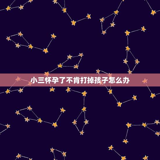 小三怀孕了不肯打掉孩子怎么办,老公出轨小三怀孕,小三不肯打掉孩子,应该 小三怀孕了不肯打掉孩子怎么办,老公出轨小三怀孕,小三不肯打掉孩子,应该