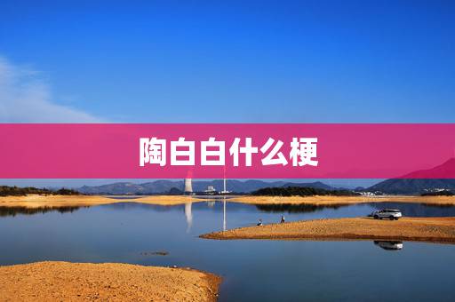 陶白白什么梗,抖音陶白白是什么梗? 陶白白什么梗,抖音陶白白是什么梗?