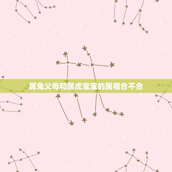 属兔父母和属虎宝宝的属相合不合，兔妈妈虎宝宝合不合