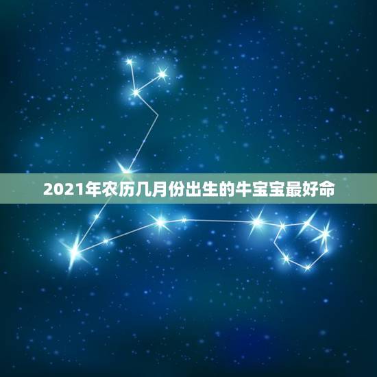 2021年农历几月份出生的牛宝宝最好命，2021年农历十一月出生的牛宝