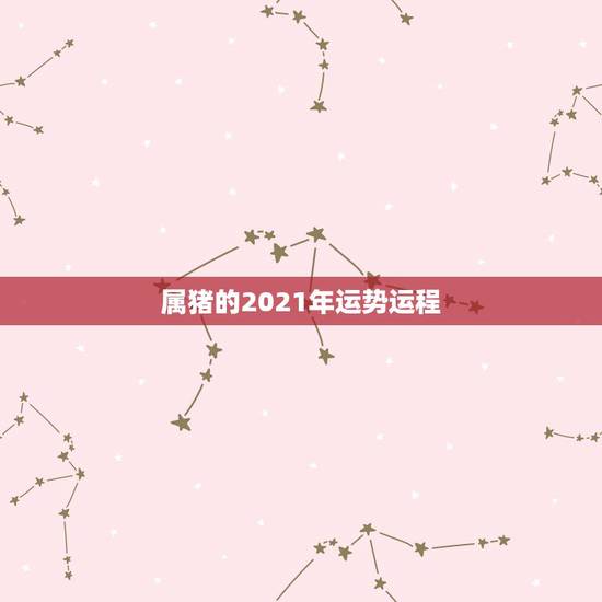 属猪的2021年运势运程，2021属猪人全年运势