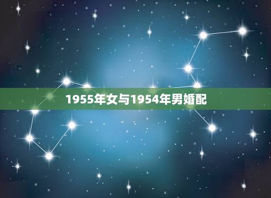 1955年女与1954年男婚配，53年男属蛇和54年女属马合婚吗？