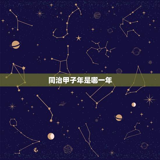 同治甲子年是哪一年,同治己巳年是公元年 同治甲子年是哪一年,同治己巳年是公元年