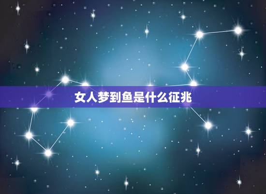 女人梦到鱼是什么征兆，女人梦见网鱼是什么征兆