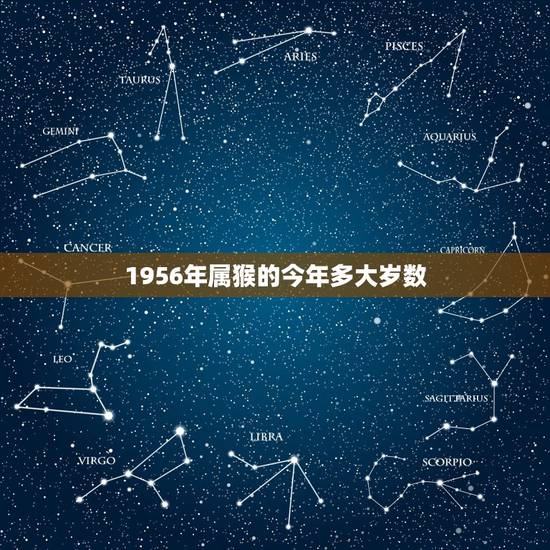 1956年属猴的今年多大岁数，56年属猴今年多少岁