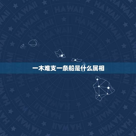 一木难支一条船是什么属相，关于四大名著的成语 最好说出出自哪一部