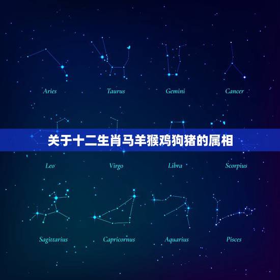 关于十二生肖马羊猴鸡狗猪的属相，十二生肖的排列顺序是：鼠牛虎兔龙蛇马羊