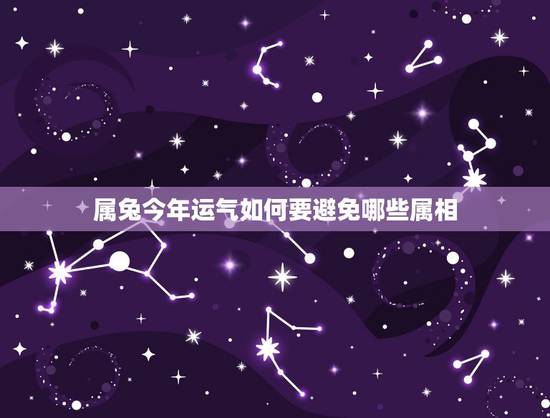 属兔今年运气如何要避免哪些属相，63年属兔什么命