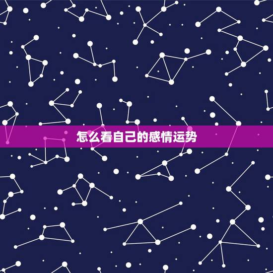 怎么看自己的感情运势，请帮忙分析我的感情运势，具体生辰如下