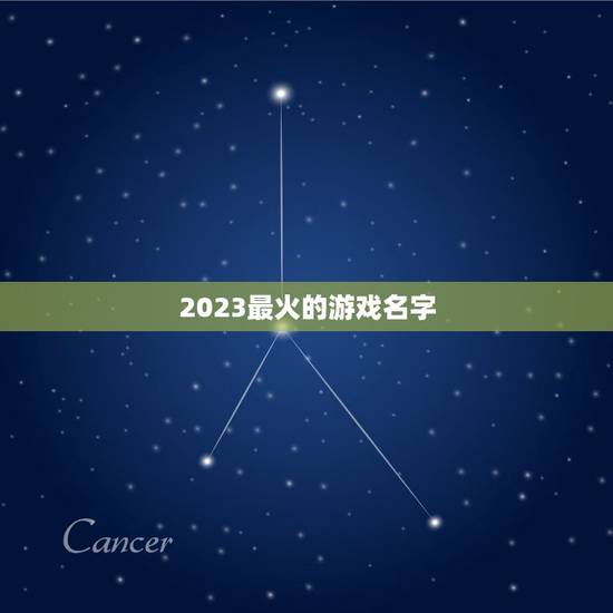 2023最火的游戏名字,2023最火伤感网名 2023最火的游戏名字,2023最火伤感网名