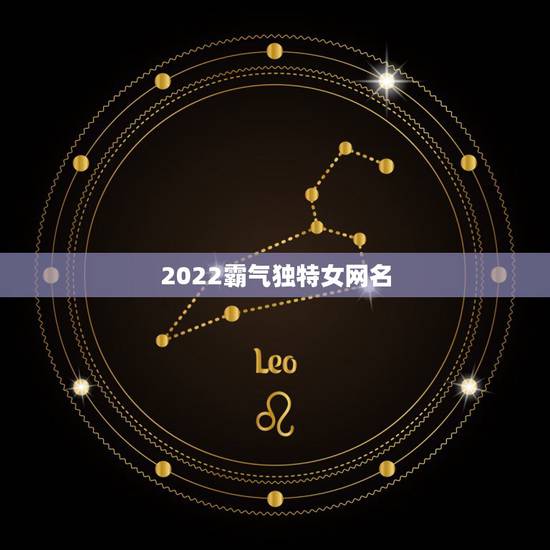 2022霸气独特女网名，2021酷霸气女网名