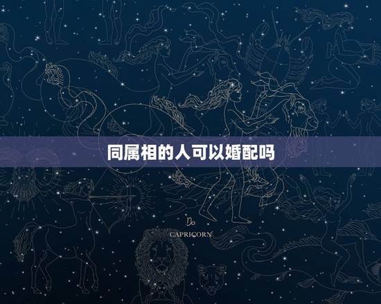 同属相的人可以婚配吗，属相婚配：属龙的和同属相的结婚？