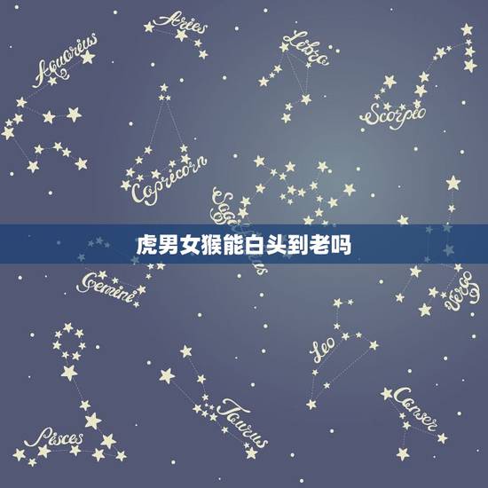 虎男女猴能白头到老吗，86虎92猴夫妻真的不到头吗