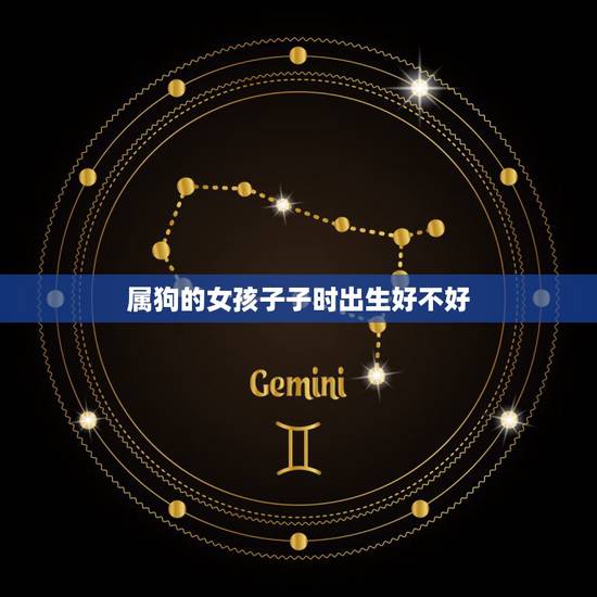 属狗的女孩子子时出生好不好，子时出生的女狗好不好