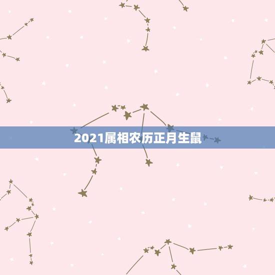 2021属相农历正月生鼠，2021年1月1日出生的宝宝属相