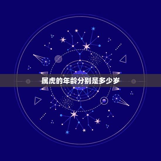 属虎的年龄分别是多少岁，属虎男和属猪女婚姻分数