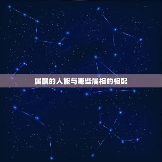 属鼠的人能与哪些属相的相配，属鼠的人和什么属相的人最相配