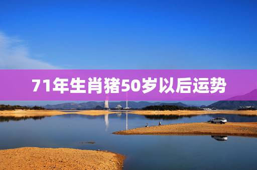 71年生肖猪50岁以后运势 1971年属猪未来5年运势
