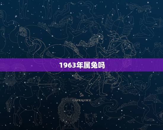 1963年属兔吗,1963年属什么生肖 1963年属兔吗,1963年属什么生肖
