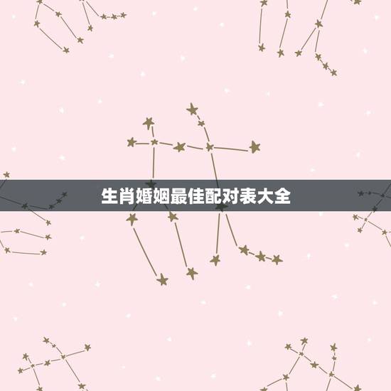 生肖婚姻最佳配对表大全，属蛇的和什么属相最配 揭秘最佳婚配表